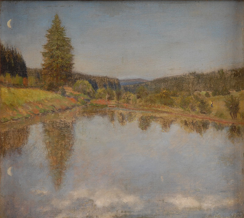 Teich bei München in Thüringen